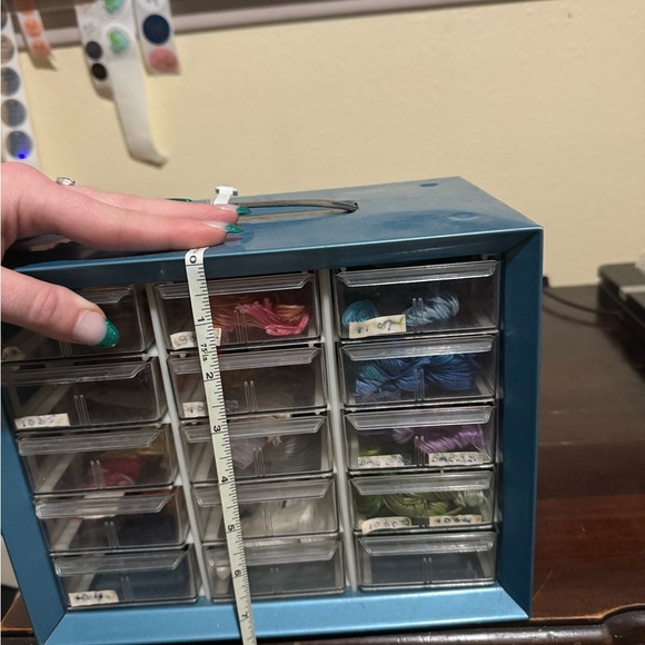 Akro-Mils Storage Container 15-Drawer  With Cross Stitch Floss - Picture 8 of 8